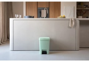 Coș cu pedală Brabantia StepUp 1008484, 25 L, Materiale ecologice, Deschidere mare, Verde deschis
