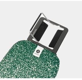 Masa de calcat Brabantia A 1008891, 110x30 cm, 7 pozitii de reglare, Suport fier de calcat, Galben/Verde