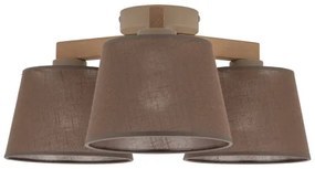 Brilagi - Lustră aplicată LATTE SABIA 3xE27/15W/230V pin/maro