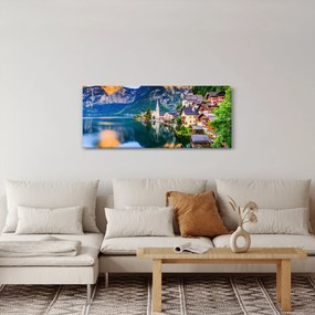 Tablou - Sat alpin (120x50 cm)