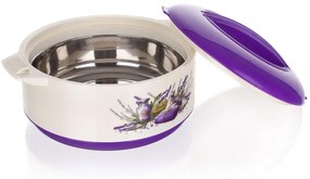 Bol termo cu capac BANQUET Lavender 1,5 l
