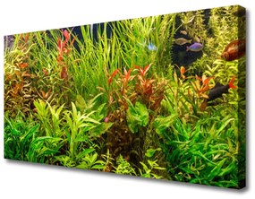 Tablou pe panza canvas Plante Floral Verde Maro