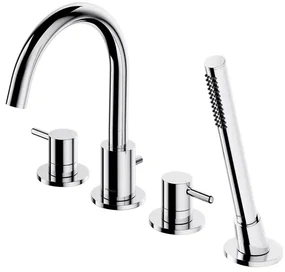 Baterie cada - dus Omnires Y 4 orificii cu set de dus