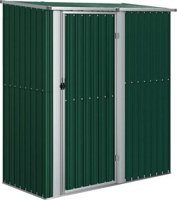 vidaXL Șopron de grădină verde, 180,5x97x209,5 cm, oțel galvanizat