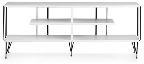 Comoda TV Eze, Crem - Alb - Maro - Gri, 120 x 45 x 30 cm