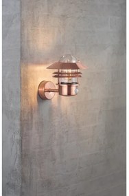 Aplică de exterior cu senzor Nordlux BLOKHUS 1xE27/60W/230V IP54 cupru