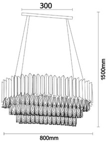 Brilagi - Lustră pe cablu CARLOS 10xE14/40W/230V