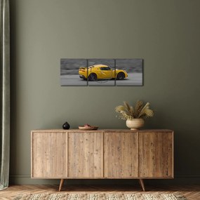 Tablou - Mașină rapidă (cu ceas) (90x30 cm)