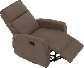 Fotoliu rotativ de relaxare, gri-maroniu taupe, MEKENZI