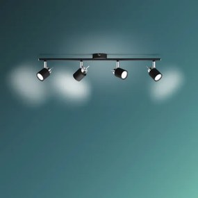 Spot MERANTI 4xGU10/35W/230V negru Philips
