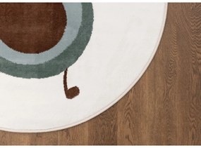 Covor pentru copii verde mentă-fildeș ø133 cm Avocado Mint – FD
