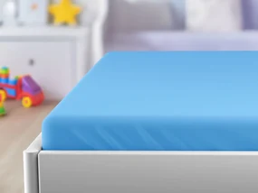 Cearceaf de patut pentru copii EXCLUSIVE 60x120 cm albastru