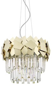 Lustră de cristal pe lanț Brilagi MIRAGE 5xE14/40W/230V