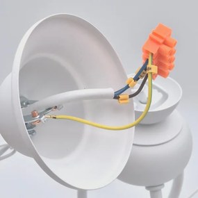 Lustră pe lanț RETRO II 3xE27/60W/230V alb