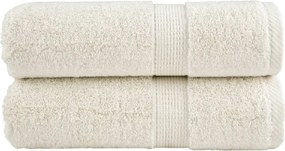 vidaXL Prosoape oaspeți premium SOLUND 2 buc. crem 30x50 cm 600 gsm