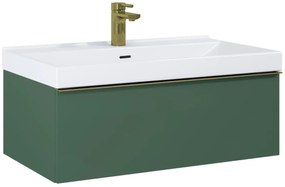 Elita Look dulap 60x44.9x28.1 cm sub chiuveta pe perete verde RE010603027010