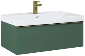Elita Look dulap 60x44.9x28.1 cm sub chiuveta pe perete verde RE010603027010