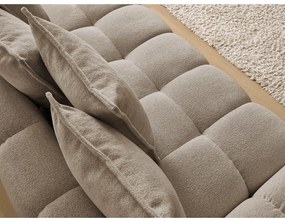 Canapea taupe cu tapițerie din chenille 278 cm Everest – Bobochic Paris