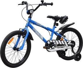 Bicicleta pentru copii NOVOKIDS™ Splend'Or Boom PRO Edition, Cu bidon pentru apa, Roti 18" inch, Maxim 50 kg, Cadru din otel, Roti ajutatoare