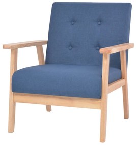 vidaXL Fotoliu, albastru, material textil