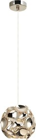 Lustra, Pendul diametru 15cm, metal auriu Carera Small