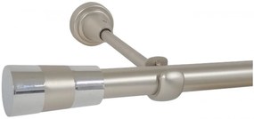 Galerie simpla fara inele VALEO /19 - CROM MAT (Alege marime: 320 cm)