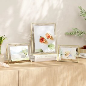 Ramă foto aurie din metal 18x23 cm Prisma – Umbra