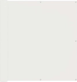 vidaXL Ecran de balcon Alb 120 x 200 cm Oxford alu acoperit cu PU