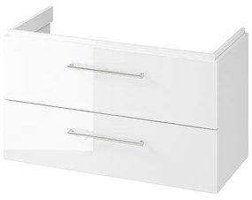 Mobilier suspendat, Cersanit, Larga, dreptunghiular, 100 cm, alb