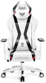 Scaun gaming Diablo X-Horn 2.0 Normal Size: alb-negru Diablochairs