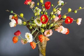 Aranjament floral superb din maci multicolori, GARDA 1141845.01