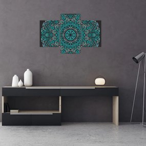 Tablou cu abstracție ornamentală (90x60 cm)