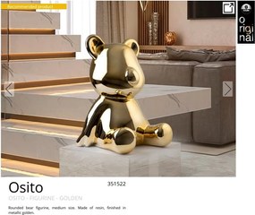 Figurina decorativa ursulet Osito aurie