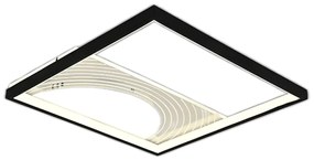 Lustra LED Cu Telecomanda, Elit's Esn R9060rS, 72W, Negru Alb