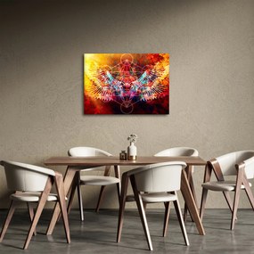 Tablou - Merkaba cu aripi, abstracție (70x50 cm)
