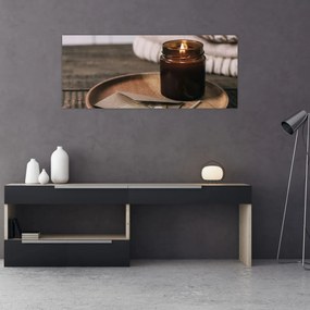 Tablou - Lumânare aprinsă (120x50 cm)