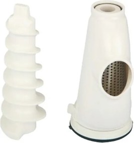 Masina de tocat carne Oliver Voltz OV51991G, 800 W, Functie de inversare, Accesoriu pentru roșii, Accesorii de 5 și 7 mm, Otel inoxidabil, Alb