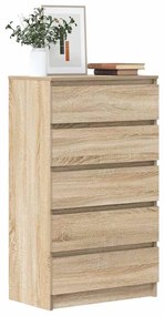 vidaXL Dulap cu sertar, stejar sonoma, 60x36x103 cm, lemn prelucrat