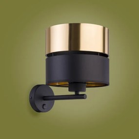 Lampă de perete HILTON 1xE27/15W/230V alamă/neagră