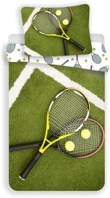 Lenjerie de pat din bumbac TENIS verde Dimensiune lenjerie de pat: 70 x 90 cm | 140 x 200 cm