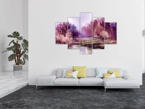 Tablou - Peisaj de toamnă - pictură (150x105 cm)