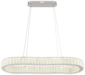 Lustra suspendata cu telecomanda design modern Mucky crom