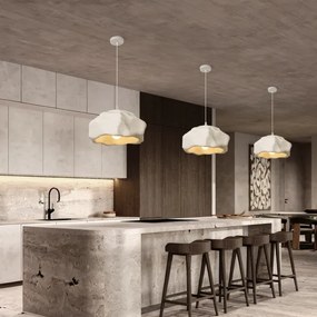 BRILAGI - Lustră pe cablu WABI SABI 1xE27/60W/230V Ø 42 cm albă