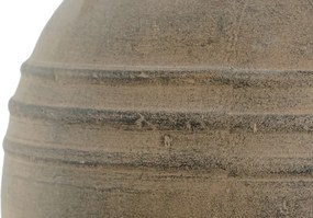 Vază decorativă tip bol, stil industrial minimalist, culoare gri natural, din ciment, „Cement”