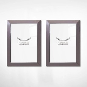 Set 2 rame foto 628DTR1139, crom, plastic, 15x21 cm