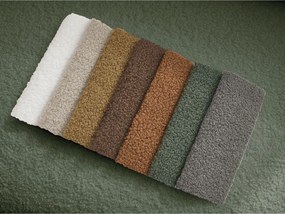 Canapea verde cu tapițerie din țesătură bouclé 193 cm Elina – Bobochic Paris