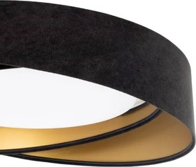 Plafonieră LED dimabilă SM GALAXY M, 24W, 230V, Ø 55 cm, negru/auriu + telecomandă inclusă