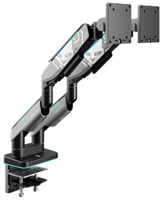 Suport dublu pentru monitoare de 49 de inchi, gri-negru RGB X-Arm Dual