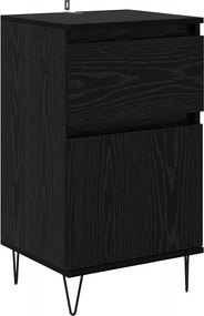 vidaXL Bufet cu sertar Stejar negru 35 x 40 x 70 cm Lemn compozit