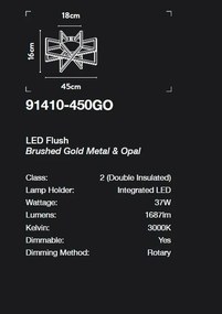 Plafoniera LED design modern Belle D-45cm